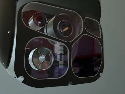  FLIR Star SAFIRE 380 HDc Low-poly 3D model