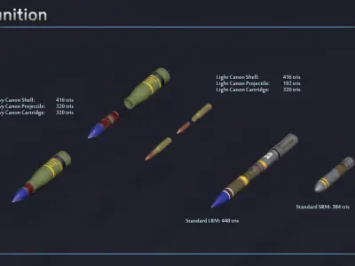 Medium Mech Striker Free low-poly 3D model