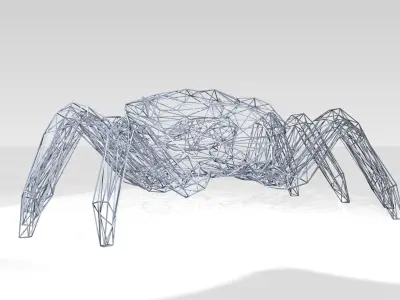 Crab Wireframe 3D model