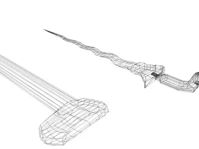 Keris Jawa 3D model