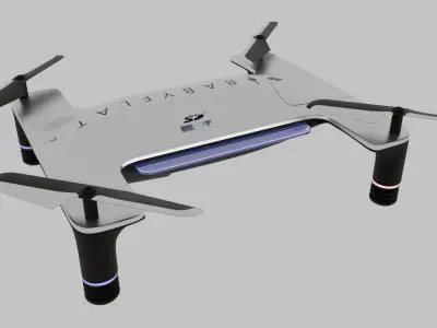 Drone taiwanese prototype Low-poly 3D model