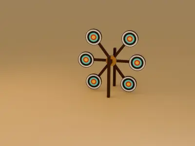 Low poly Archery game assets pack Low-poly 3D model