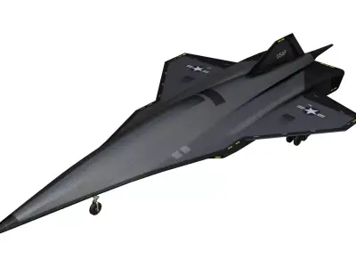 SR-72 Concept  American spy drone Low-poly 3D model