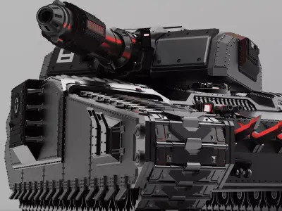 Automaton Annihilator Tank Modular 3D Printable 3D print model