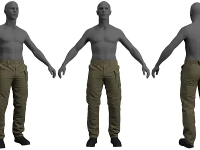 ABR PRO Pants - Marvelous Designer 3D model