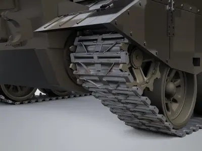 China ZTZ-99 tank 3D model