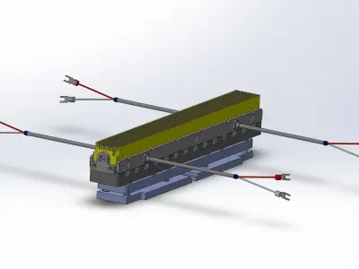 The heating module 3D model