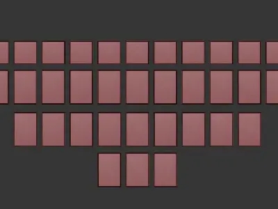 Collection of paintings abstract art part 5 3D model