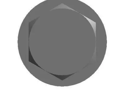 Bolt - Nut - Washer - Revit family 3D model