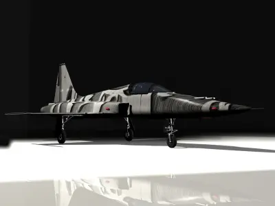 F-5E Tiger II Aircraft Low-poly 3D model