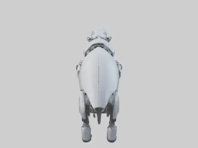 Robot version of a robot hippopotamus model 3D model
