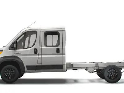 RAM Promaster Chassis Truck Crew Cab 4035 WB 2023 3D model