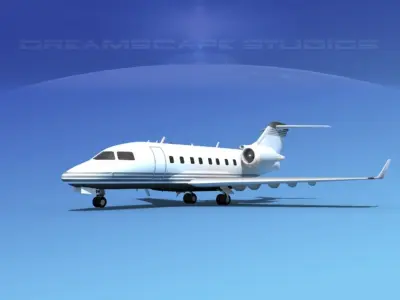 Bombardier Challenger CL-605 V05 3D model