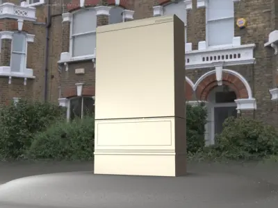 Electrical Distribution Cabinet 172 Low-poly 3D model