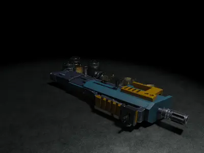 Narkot 69 SMG Low-poly 3D model