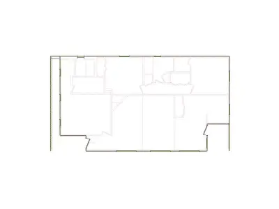 Simple Exterior Sketch by Interior - 1001-1500 SF - Xactimate 3D model
