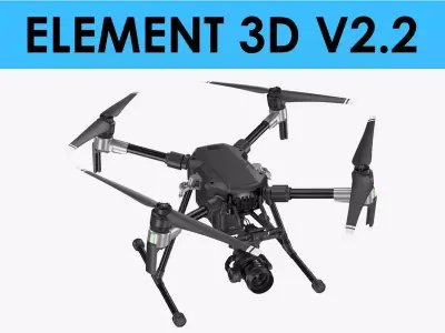 E3D - DJI Matrice 200 Drone 3D model