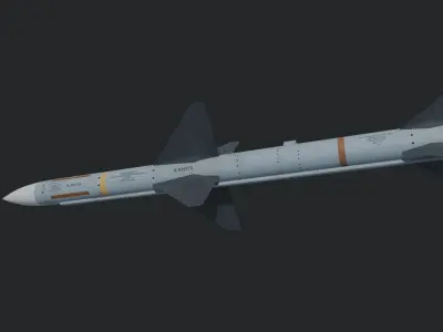 AIM-7 Sparrow missile 3D model