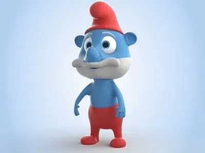 Papa Smurf 3D model