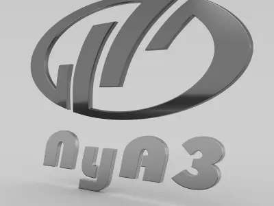 luaz logo 3D model