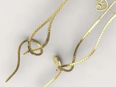 ZEFIR earrings 3D print model