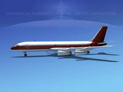 Boeing 707 Corporate 2 3D model