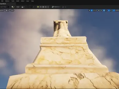 Roman Pillar Antique Column 3D Model Low-poly 3D model