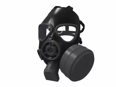 Gas Mask 02 3D model