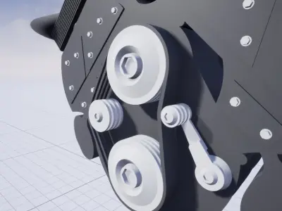 GM Engine 3D model