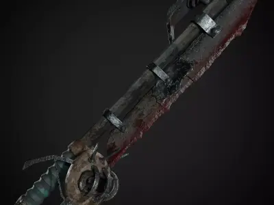 Post Apocalyptic Weapons - Saber Low-poly 3D model