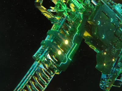 Glass Gun - 31MAR21 by DSZarts 3D model