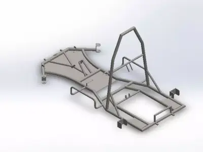 Chassis go-kart Free 3D model