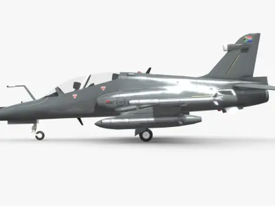 BAE Hawk Mk 120 South African Airforce Low-poly 3D model