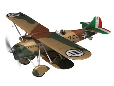Fiat CR 32 - Italy Airforce - 79 Squadriglia 3D model