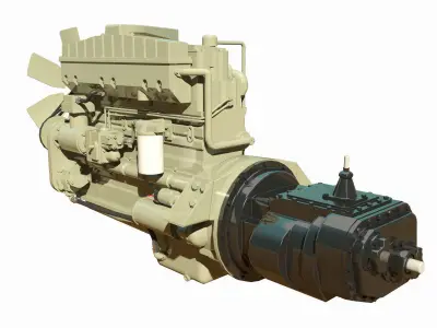 Diesel Engine 3D model