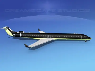Bombardier CRJ1000 Corporate 2 3D model