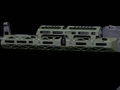 CRC 1U004B KPYK AK Extended Handguard Low-poly 3D model