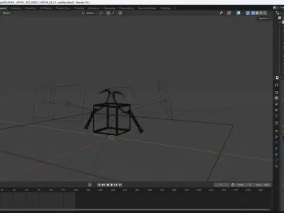3d sickle weapon Low-poly 3D model