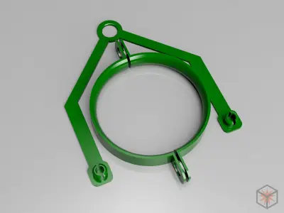 Bird Feeder with holder for Coca Cola bottle Free 3D print model