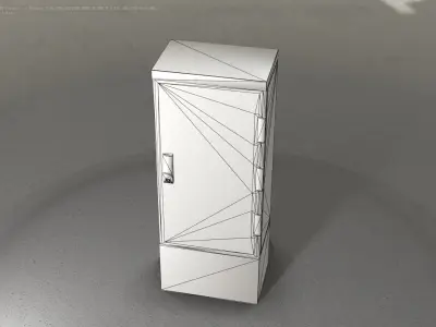 Electrical Distribution Cabinet 83 Low-poly 3D model