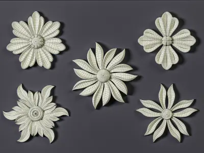 5 Free Architectural Kitbash Free 3D model