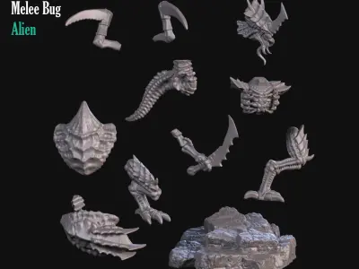 Alien 3D print model shop