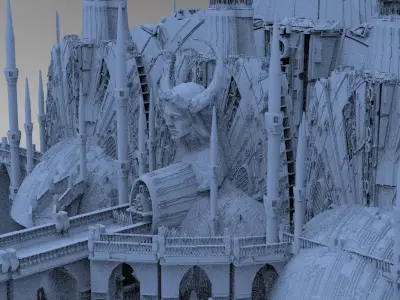 Alien Prometheus temples 2 3D model