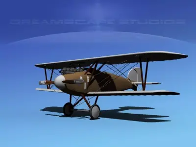 Albatross DIII WWI Fighter 3D model