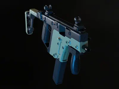 KRISS Vector SMG Low-poly 3D model