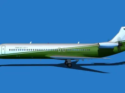 Boeing 7X7-1 Jet Fan V103 3D model