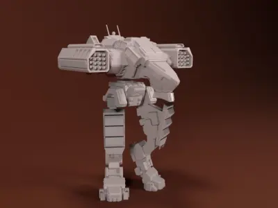 28mm Light Mech Kit - Guardian 3D print model