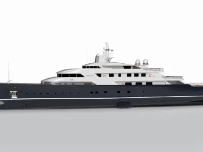 Limitless Superyacht Dynamic Simulation 3D model
