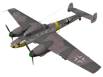 Messerschmitt Bf110 F2 3D model