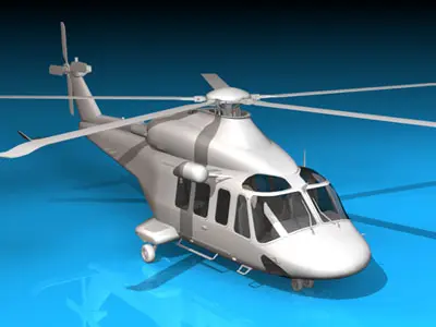 AW139 air ambulance 3D model